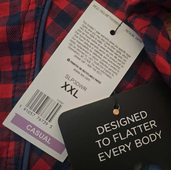 Riders by Lee: Collard Button-Up Long Sleeve Shirt | NWT!! - Picture 4 of 7